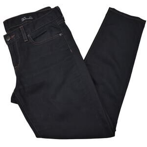 J crew black toothpick ankle length low rise cotton stretch denim jeans sz 30/10